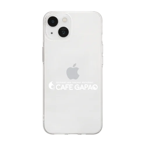 カフェガパオ公式ロゴグッズ Soft Clear Smartphone Case