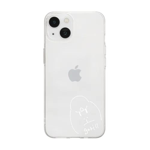 ごりるくん（白） Soft Clear Smartphone Case