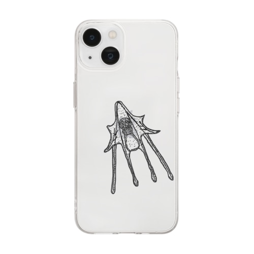 プルテウス幼生(ウニ) Soft Clear Smartphone Case