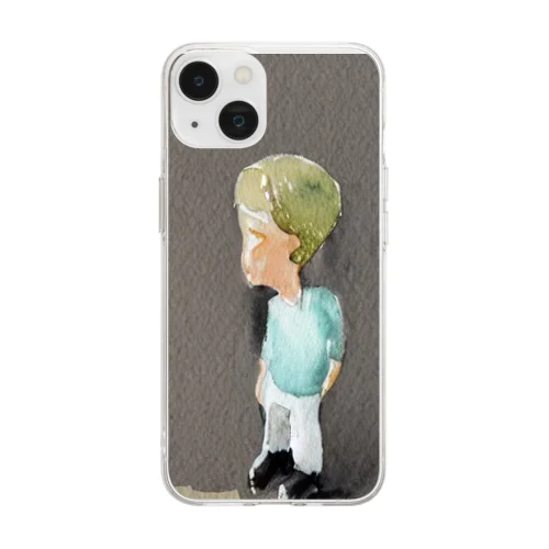 男 Soft Clear Smartphone Case