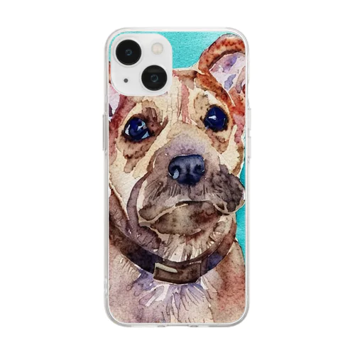 dog1 Soft Clear Smartphone Case