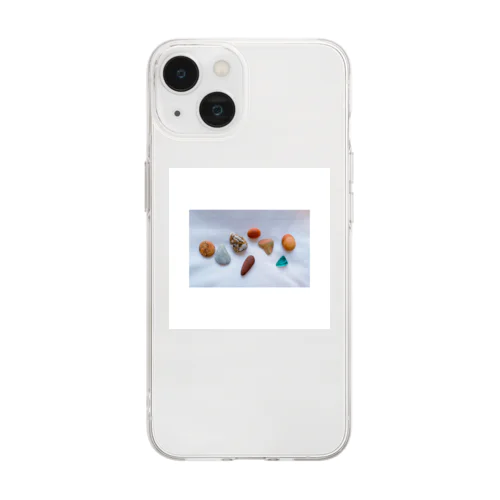 石たち2 Soft Clear Smartphone Case