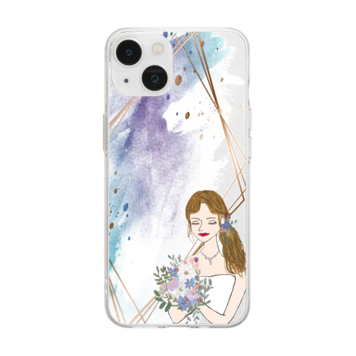 porter le bonheur💐 Soft Clear Smartphone Case