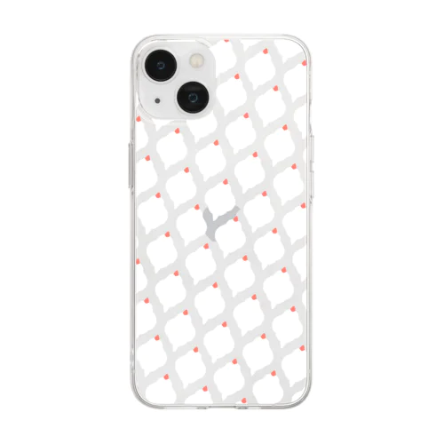 BunchoMoroccan white Soft Clear Smartphone Case