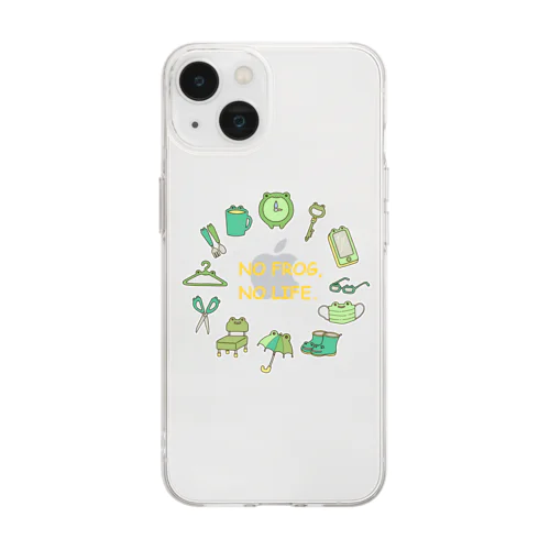 NO FROG,NO LIFE. Soft Clear Smartphone Case