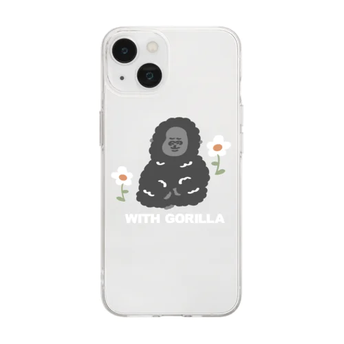 おやすみ WITH GORILLA Soft Clear Smartphone Case