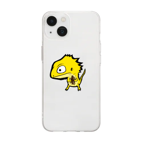 トカゲの田中さん Soft Clear Smartphone Case