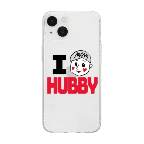 I am HUBBY(そんな奥さんおらんやろ) Soft Clear Smartphone Case