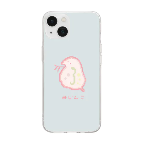 ドットミジンコ Soft Clear Smartphone Case