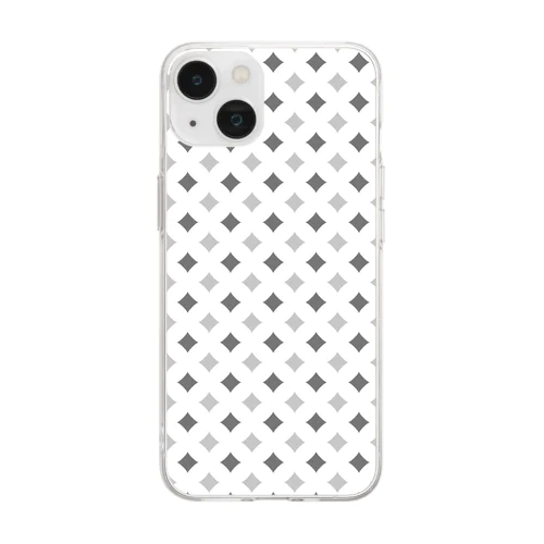 ダイヤ柄 Soft Clear Smartphone Case