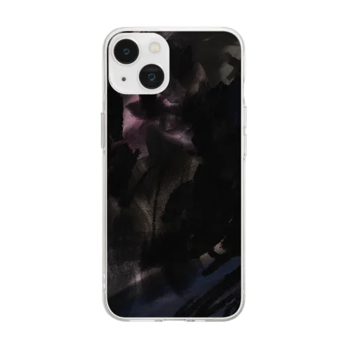 Black 〜黒〜 Soft Clear Smartphone Case