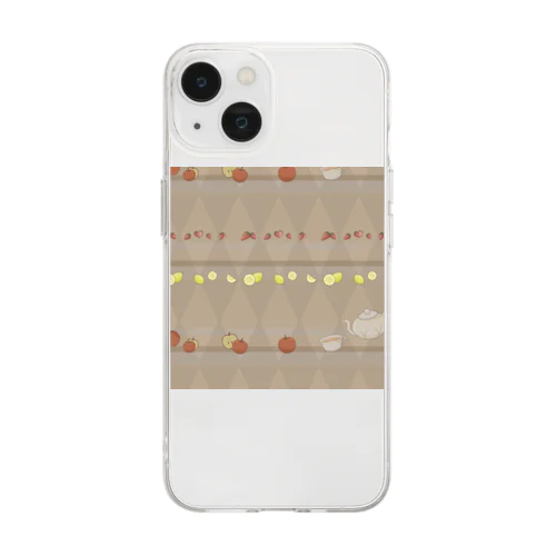 フルーツティー Soft Clear Smartphone Case