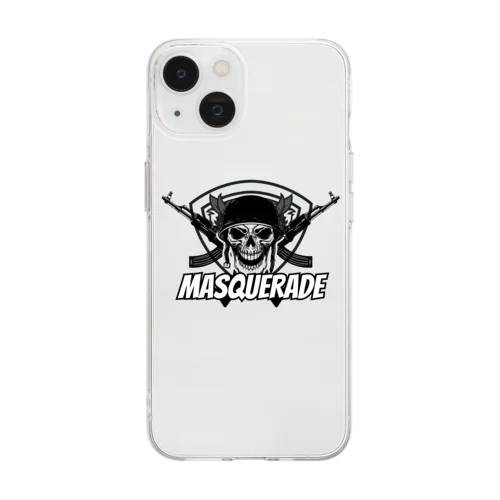 Masqueradeロゴ Soft Clear Smartphone Case