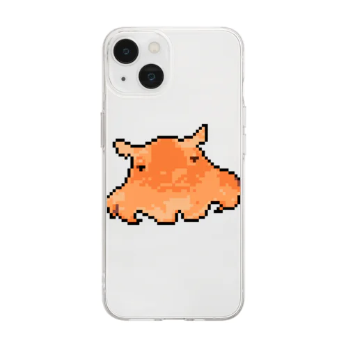 ドット絵メンダコ Soft Clear Smartphone Case