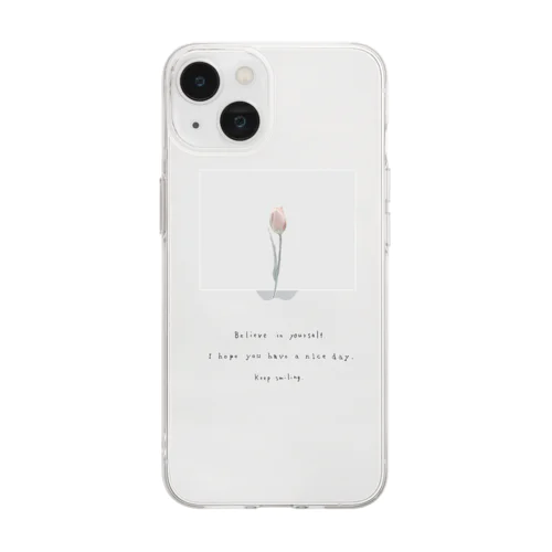 sugar icy pink . Soft Clear Smartphone Case