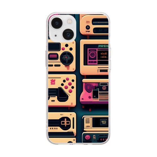 女子専用エモくてレトロな仮想オーディオ機器【lofiアート】 Soft Clear Smartphone Case