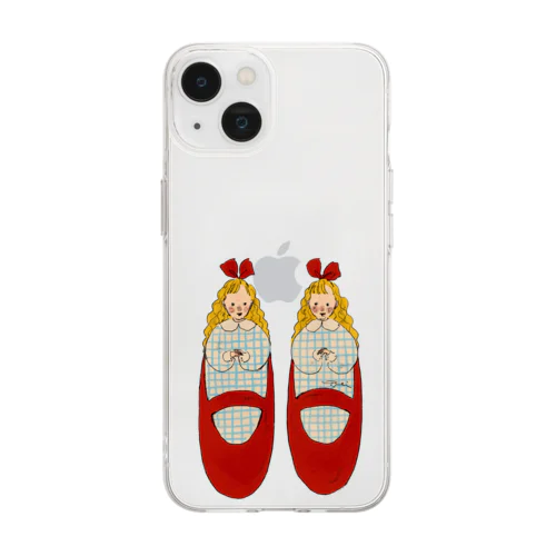 赤い靴 Soft Clear Smartphone Case
