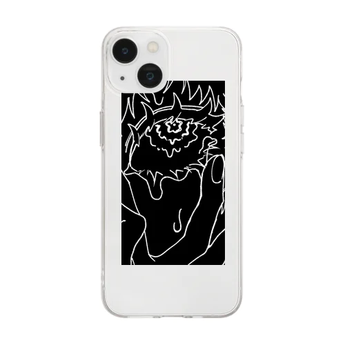 堕久留ちゃん Soft Clear Smartphone Case