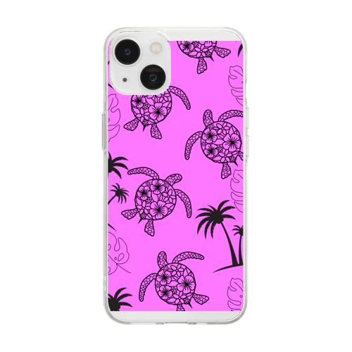 Hawaiian Pink  Soft Clear Smartphone Case