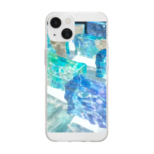 移り変わるアクアカラー Soft Clear Smartphone Case