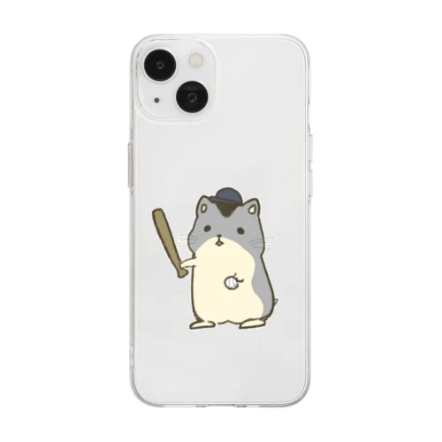 やきゅうハムハム Soft Clear Smartphone Case