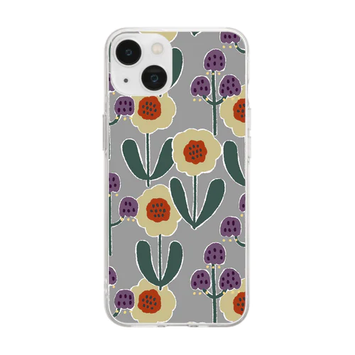 Cozy flowers  Soft Clear Smartphone Case