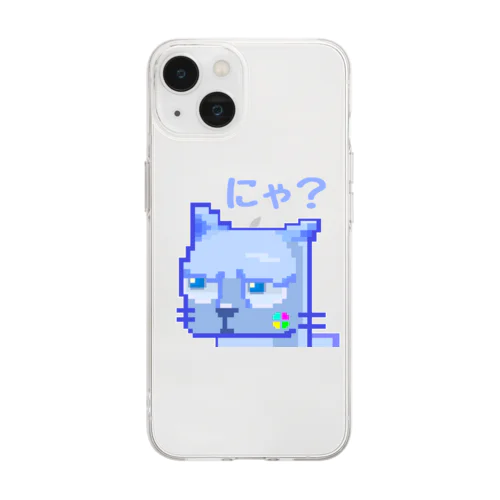 にゃ？ Soft Clear Smartphone Case