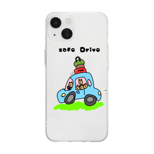 今日も安全運転で Soft Clear Smartphone Case