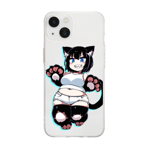 猫井鈴子（ねこいすずこ） Soft Clear Smartphone Case