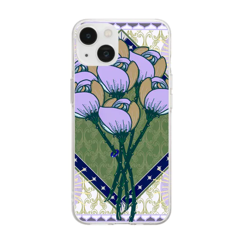 あなたへ送る花 art by herocca  Soft Clear Smartphone Case