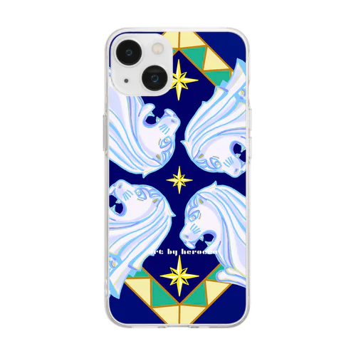 SINGAPORE NIGHT- art by herocca  Soft Clear Smartphone Case