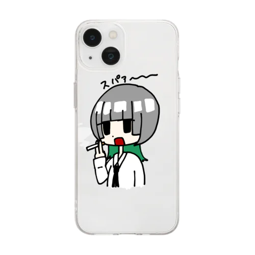 ヤニカス社不ちゃん Soft Clear Smartphone Case