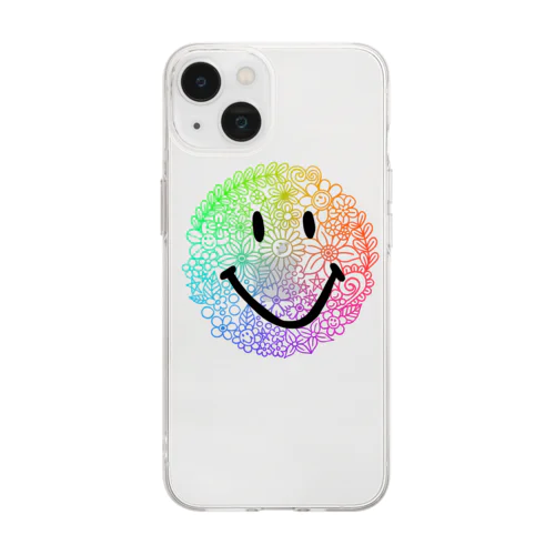 すまいりー☻Rainbow Soft Clear Smartphone Case