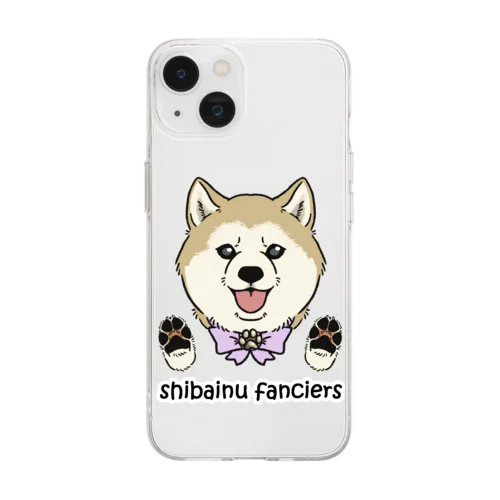 shiba-inu fanciers(シニア柴) Soft Clear Smartphone Case