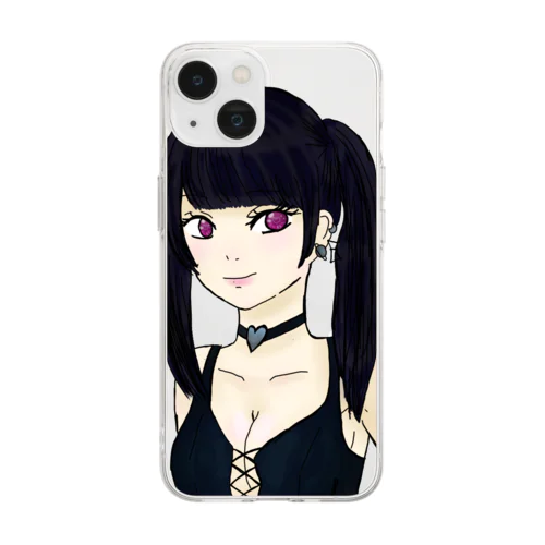 サキュバスちゃん Soft Clear Smartphone Case