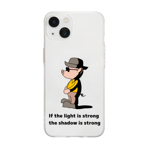 光が強ければ影も強い Soft Clear Smartphone Case