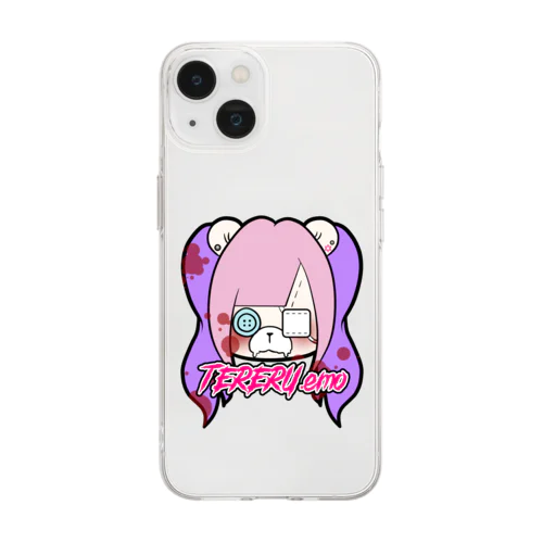emo.てれる。 Soft Clear Smartphone Case