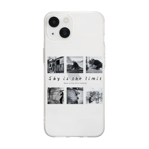 【公式グッズ2】ボロ別荘DIYリフォーム Sky is the limit ver. Soft Clear Smartphone Case