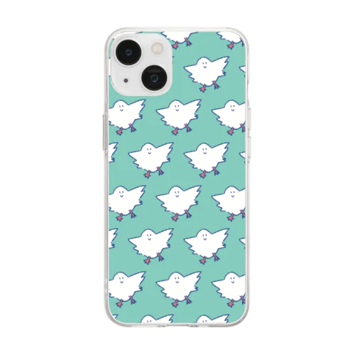 MANY HATO DRONE（小物） Soft Clear Smartphone Case