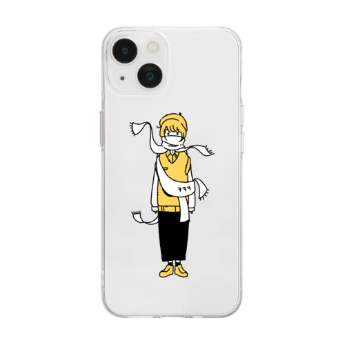 静電気 Soft Clear Smartphone Case