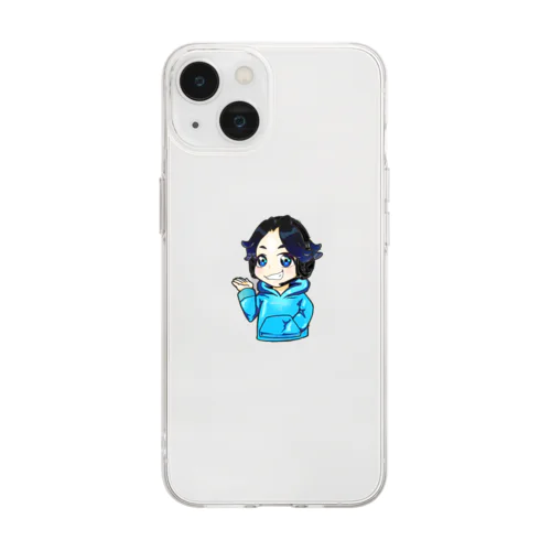 しみかずちゃんねるのスマホケース Soft Clear Smartphone Case