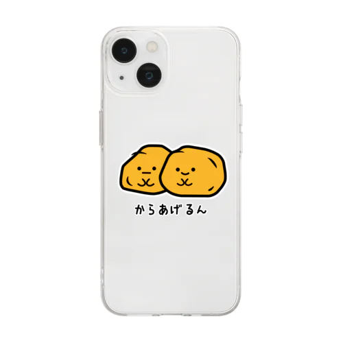 からあげるん Soft Clear Smartphone Case