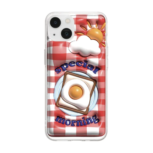 ☀️special morning🍳 Soft Clear Smartphone Case