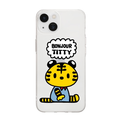 ボンジュール ティティー Soft Clear Smartphone Case