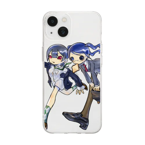 遅刻二人組 Soft Clear Smartphone Case