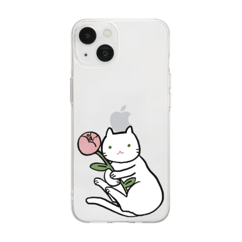 お花とゆきの Soft Clear Smartphone Case