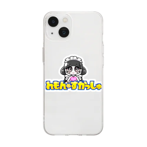 女子キャンパーレモコ Soft Clear Smartphone Case