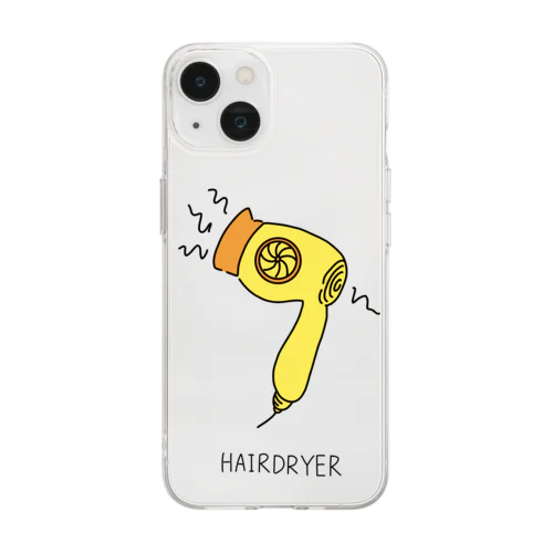 HAIR DRYER_透明 Soft Clear Smartphone Case