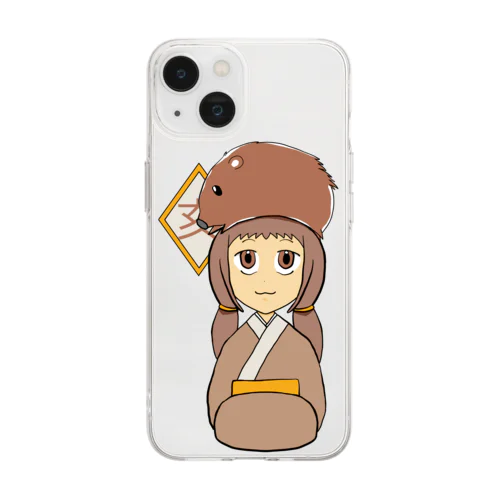 いのししさん Soft Clear Smartphone Case