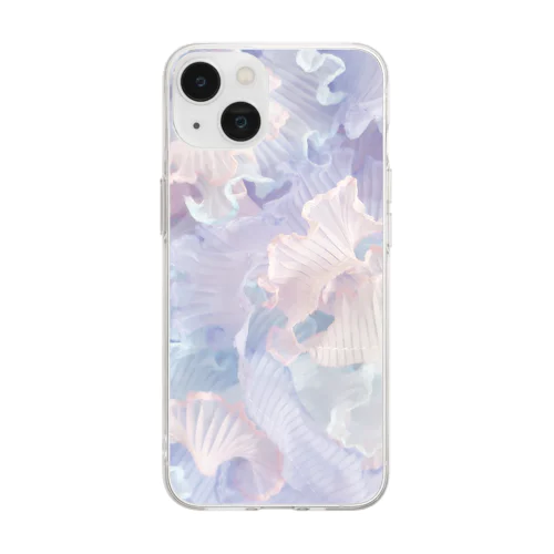 ふわり フリル - Fluffy frills - Soft Clear Smartphone Case